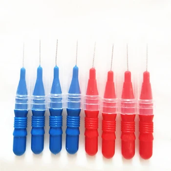 

Mini Teeth Cleaning Floss Stainless Steel Nylon Interdental Care Oral Plastic Toothpick Brush Tooth Random Handle Tools Den O2N0