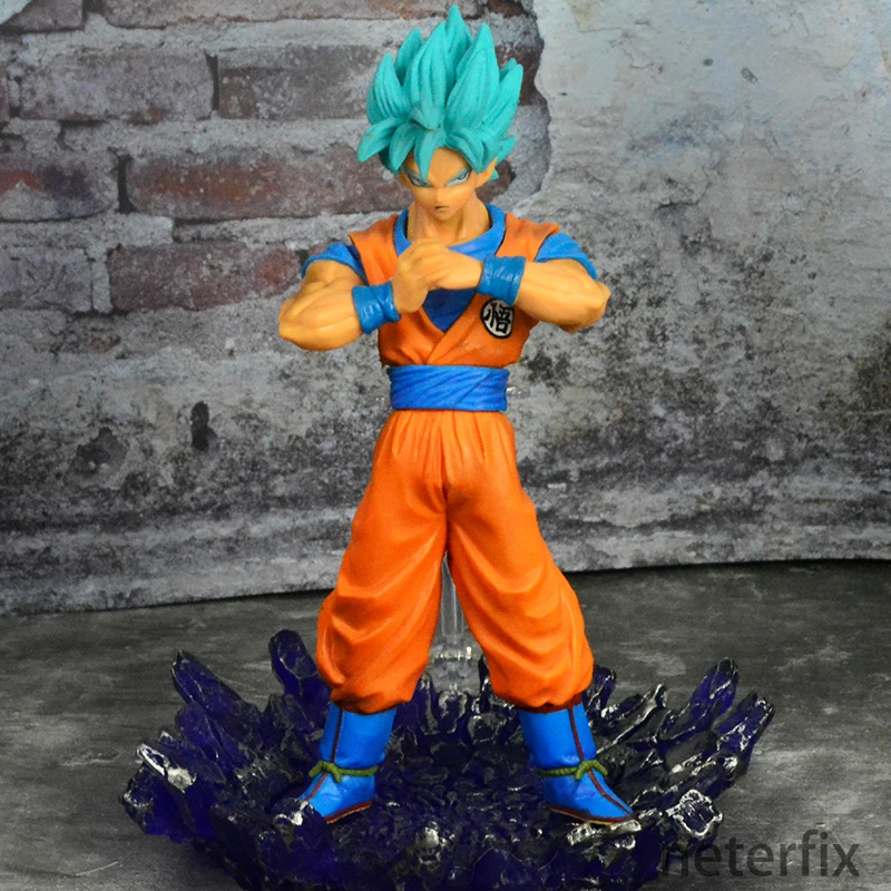 Dragon Ball Z Super Saiyan 2 голубые волосы Сон Гоку ПВХ Фигурки Супер аниме DXF фигурка DBZ