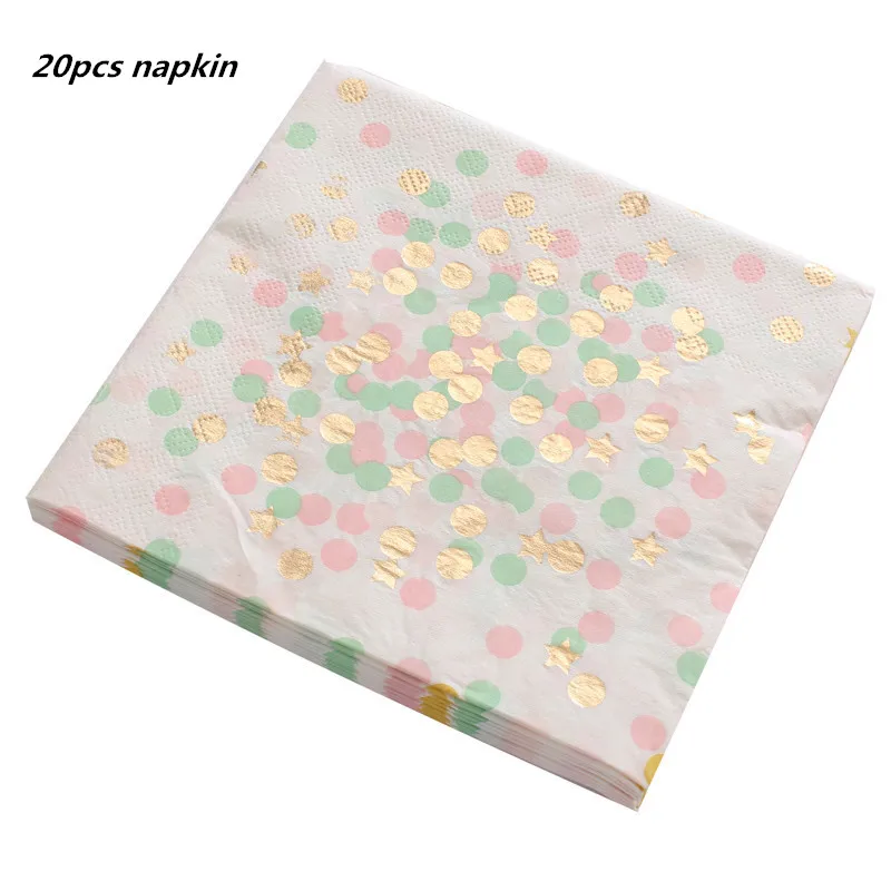 20PCS napkin 1 упак./лот золотой свадебный фон для фотографии розового цвета Бумага салфетка для мальчика и девочки, Пол раскрыть вечерние ткани украшение для салфеток салфетки 33*33 см - Цвет: 20PCS napkin