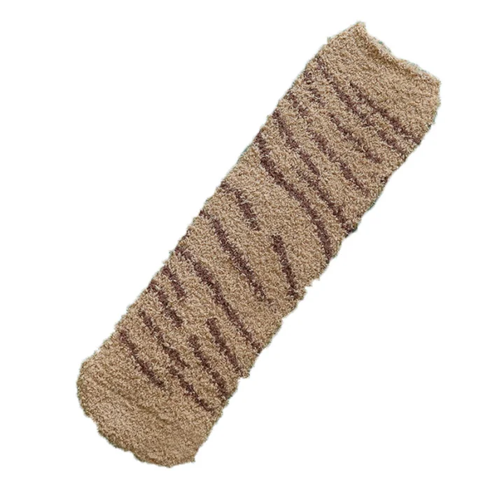 Горячая Распродажа, зимние милые толстые теплые носки-тапочки с котами для сна, женские бархатные носки средней длины, G66