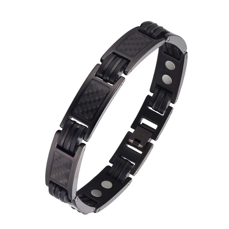 Oktrendy Titanium Health Magnetic Bracelet Blue Color Luxury Bangles & Bracelets Friendship Charge Bracelets Therapy Jewelry