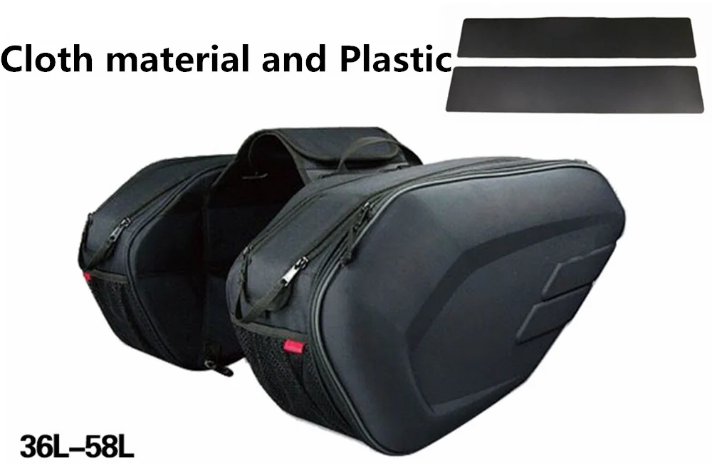 Новая мотоциклетная сумка, многофункциональная мотоциклетная сумка на заднее сиденье, вместительная мотоциклетная сумка на боковой шлем, дорожная сумка для езды - Название цвета: Cloth and Plastic