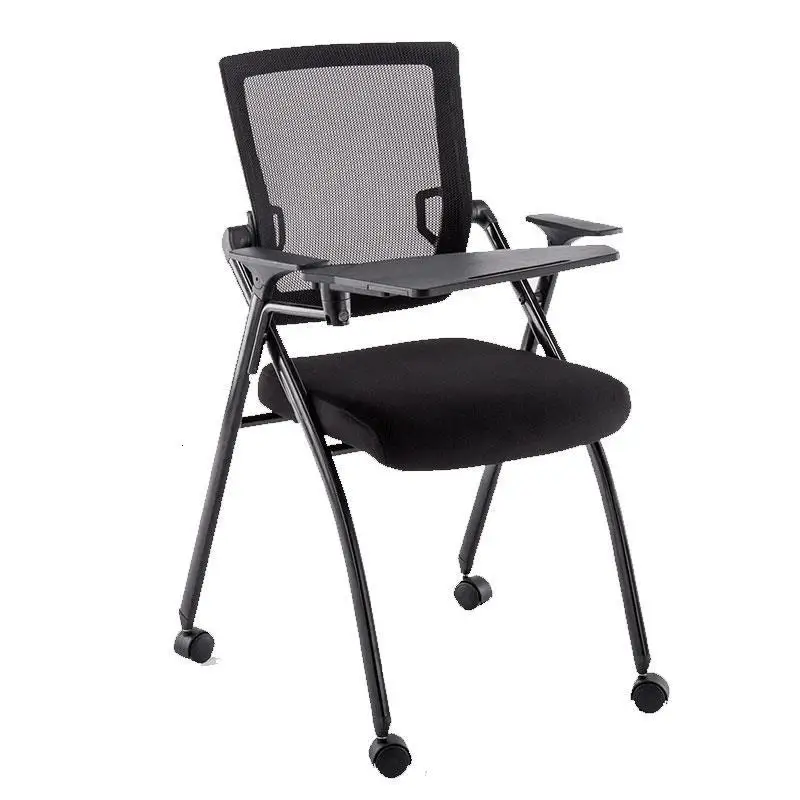

Foldable Living Room Bedroom Conferencia Kursi Staf Airport Cadeira Com Escrita De Silla Oficina Office Folding Chair With Board