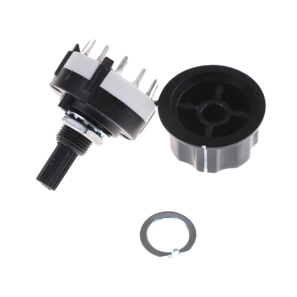 

1pc High-quality RS26 1 Pole Position 12 Selectable Band Rotary Channel Selector Switch Single Deck Rotary Switch Band Selector