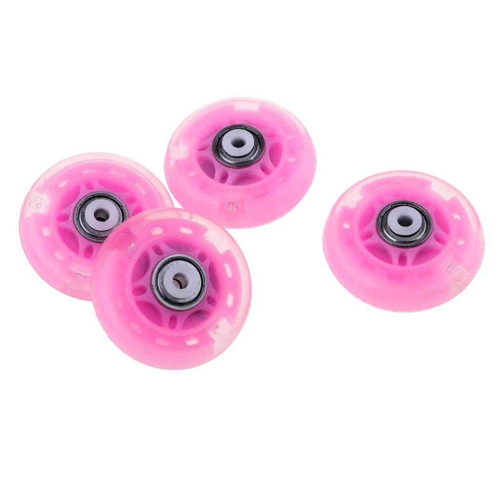 4 Pcs Professional Roller Skates Inline Skating Premium 88a PU Wheel Outdoor Sports Parts Replacement Accessories 64mm 