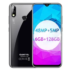 Oukitel Y4800 Android 9,0 48mp + 5mp двойная задняя камера 4000mAh 6GB + 128GB 6,3 "FHD + дисплей 9 V/2A Flash Charege глобальная версия