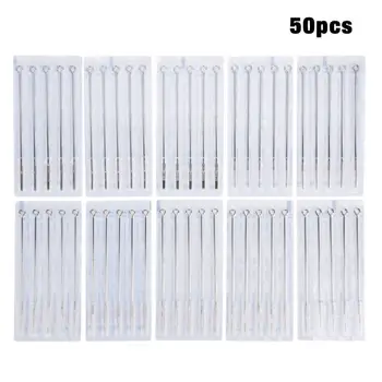 

Microblading Needles 50pcs Assorted Disposable Stainless Steel Sterilized Tattoo Needles Mixed 10sizes Tatoo Machine