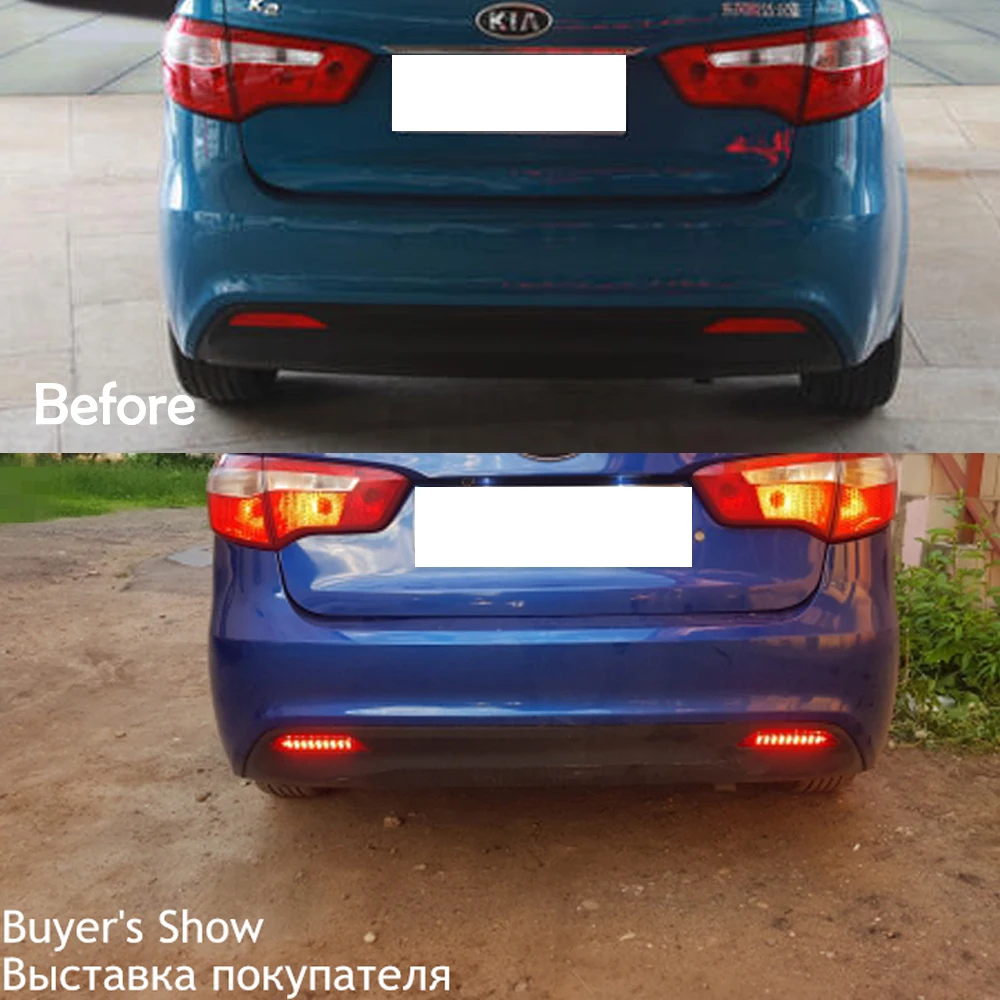 MZORANGE заднего бампера для Kia Rio K2 седан 2011 2014 стояночным тормозом задние фонари