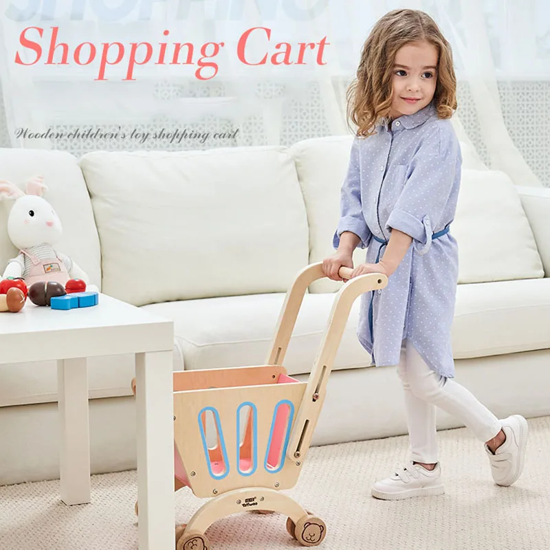 

ToyWoo, детские игрушки, деревянная корзина для покупок, супермаркет для девочек, детская корзина, детские игрушки для игр, домик для мальчиков