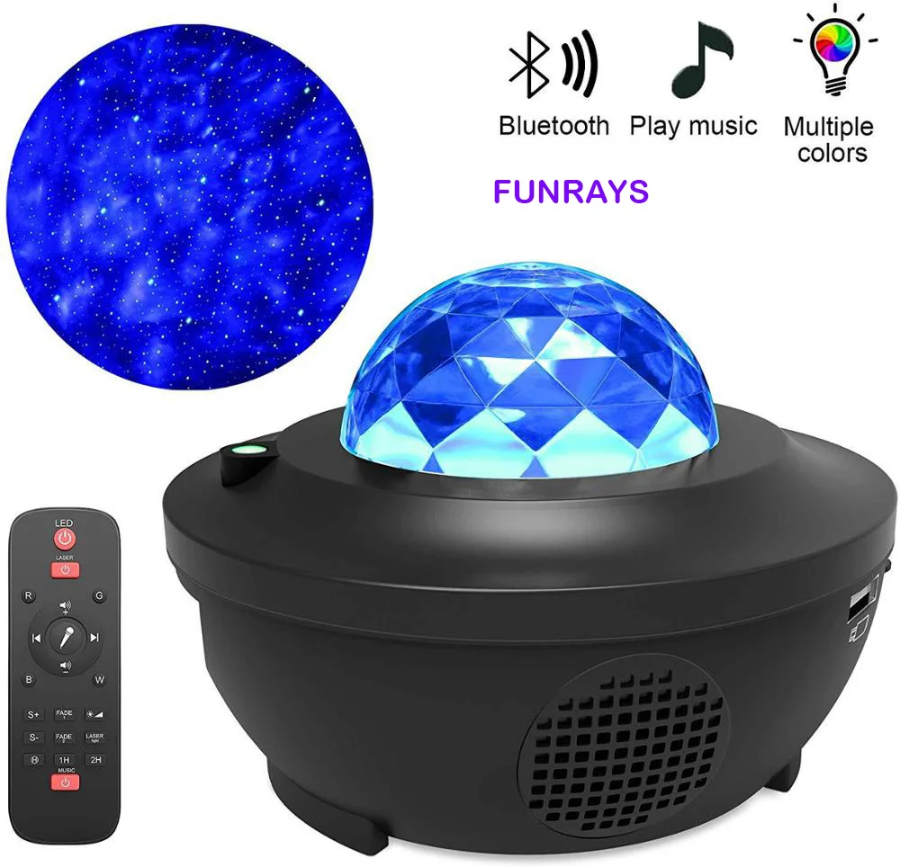 

Starry Sky Projector Star Ocean Night Light Bluetooth USB Voice Control Music Player LED Romantic Projection Lamp Birthday Gift