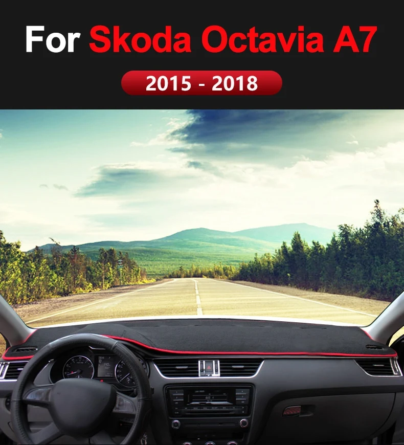 Приборной панели автомобиля солнцезащитный козырек Pad лампа консоли Pad для Skoda Octavia A7 аксессуары