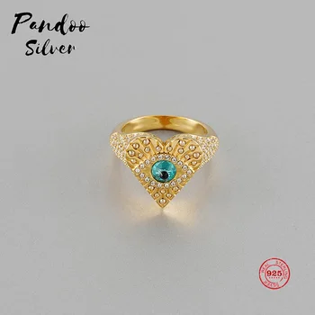

Fashion Charm Pure 925 Silver Original 1:1 Copy, Mysterious Element Lucky Guardian Elegant Ring Ring Female Luxury Jewelry Gifts