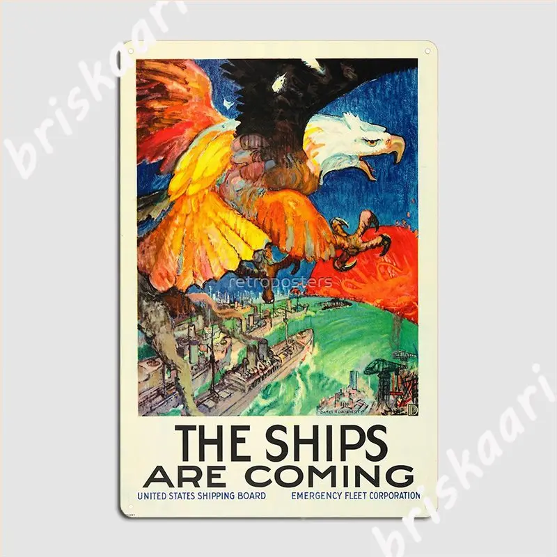 

Корабли приходят к военному постеру флота США