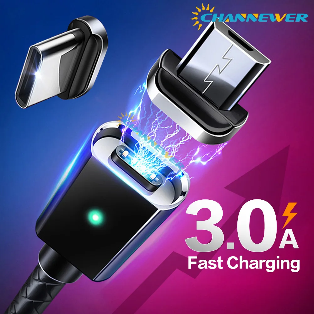 

STONEGO Magnetic Cable fast charging Magnet Micro USB and Type C Cable Sync Data Phone Cables Quick Charge Magnet Charger Cable