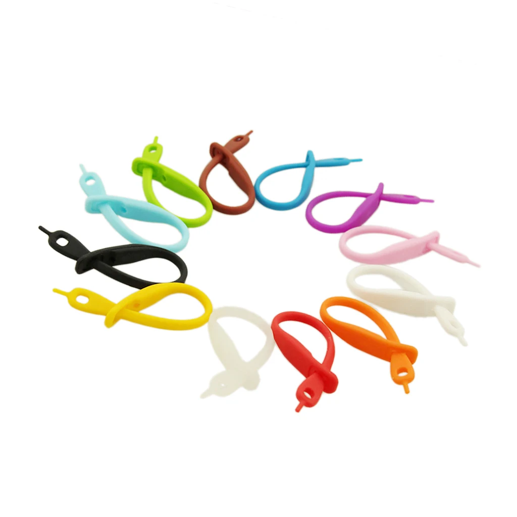 12Pieces Beer Glass Cup Wine Glass Bottle Strip Tag Marker Random Color
