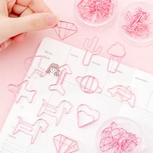 8 шт./партия розовый креативный Зонт металлический зажим студенческий Закладка планировщик бумажный зажим материал Эсколар закладки для книги канцелярские принадлежности