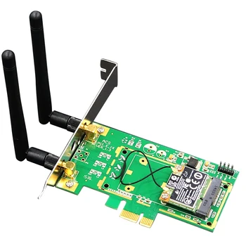 

HDX-1 Wireless Network Card, 150M Wireless Bluetooth 4.0 2-In-1 High-Speed PCI-E Desktop Game WIFI Built-in Network Card