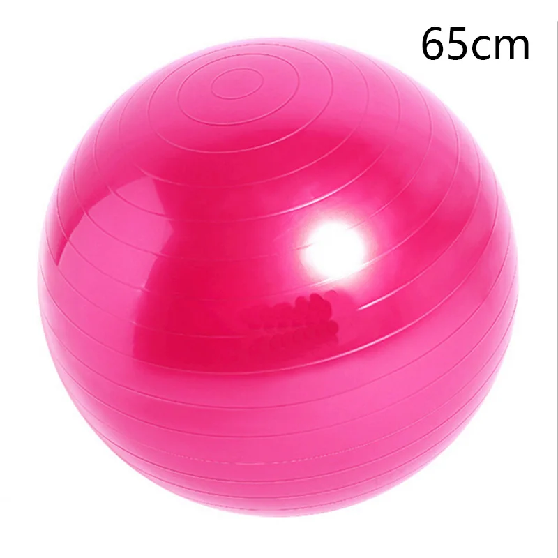 65cm Спортивные мячи для йоги Bola, Пилатес, фитнес-мяч, гимнастический баланс, подходит для упражнений, Пилатес, тренировки, массажный мяч с насосом 55 см, 65 см - Цвет: 65cm