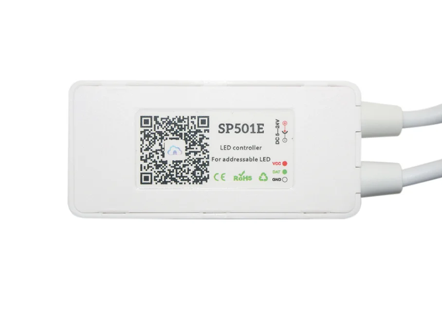SP501E wifi светодиодный контроллер работает с Amazon Alexa для адресуемых IC полосы WS2812bB SK6812 UCS1903 DC5-24V управления 900 пикселей