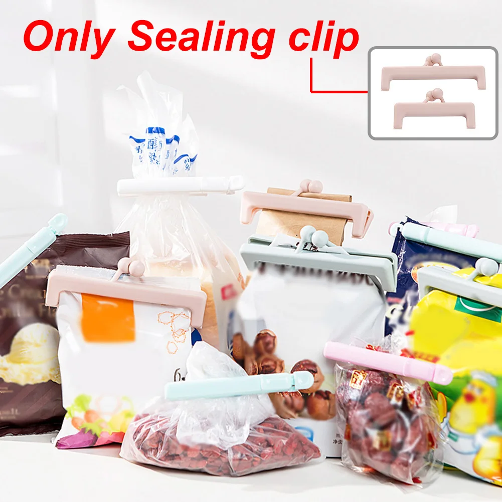2PCS Sealing Clip Practical Clamp Household Snap Fastener Moisture Proof Snack Storage Kitchen Food Bag Fresh Keeping