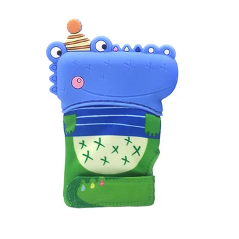 

2Pcs Cute Animal Teething Glove Sucking Fingers Thumb Sound Silicone Baby Nursing Teether Newborn Dental Care Durable