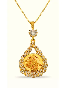 

Drop Mini Tuğralı Gold Frame Necklace 02-310-K1296