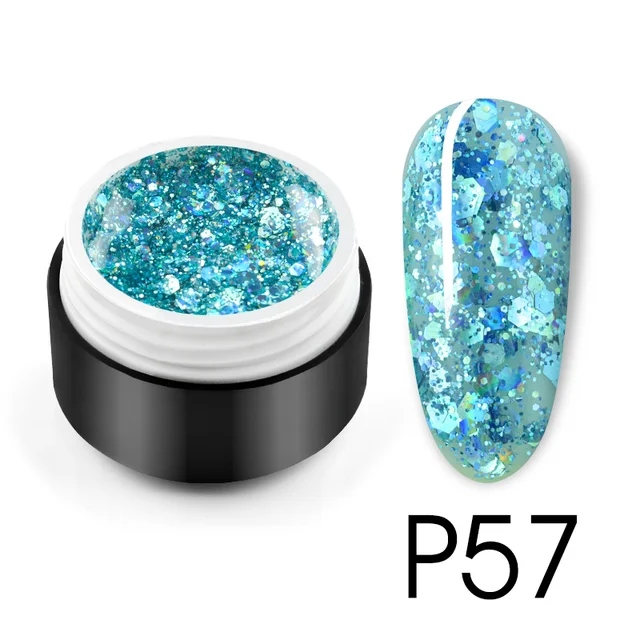 CANNI Shaped Sequin Series Nail Painting Color Gel - P57