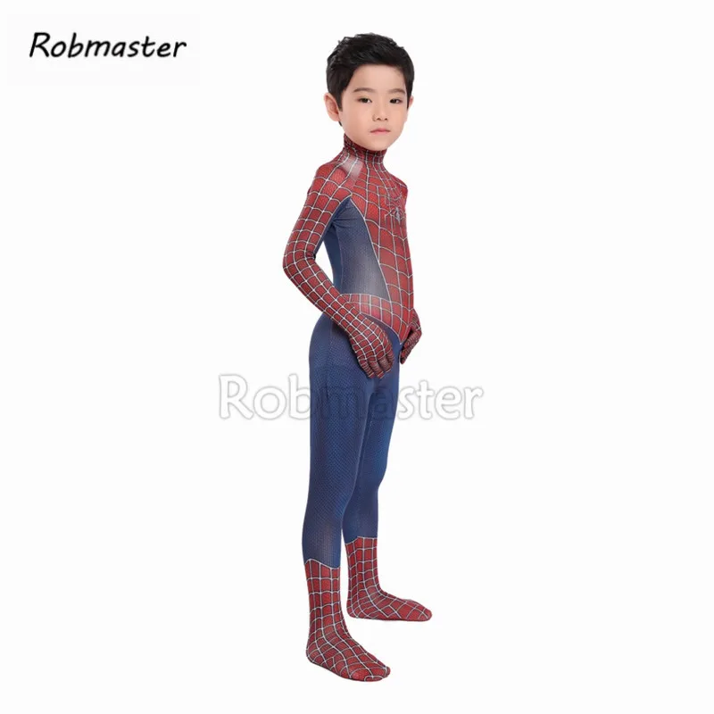 "Человек-паук" Питер Паркер миль костюм «Моралес» для взрослых и детей, костюм с изображением Человека-паука для мальчиков Косплэй боди далеко от дома Детский костюм Человека-паука