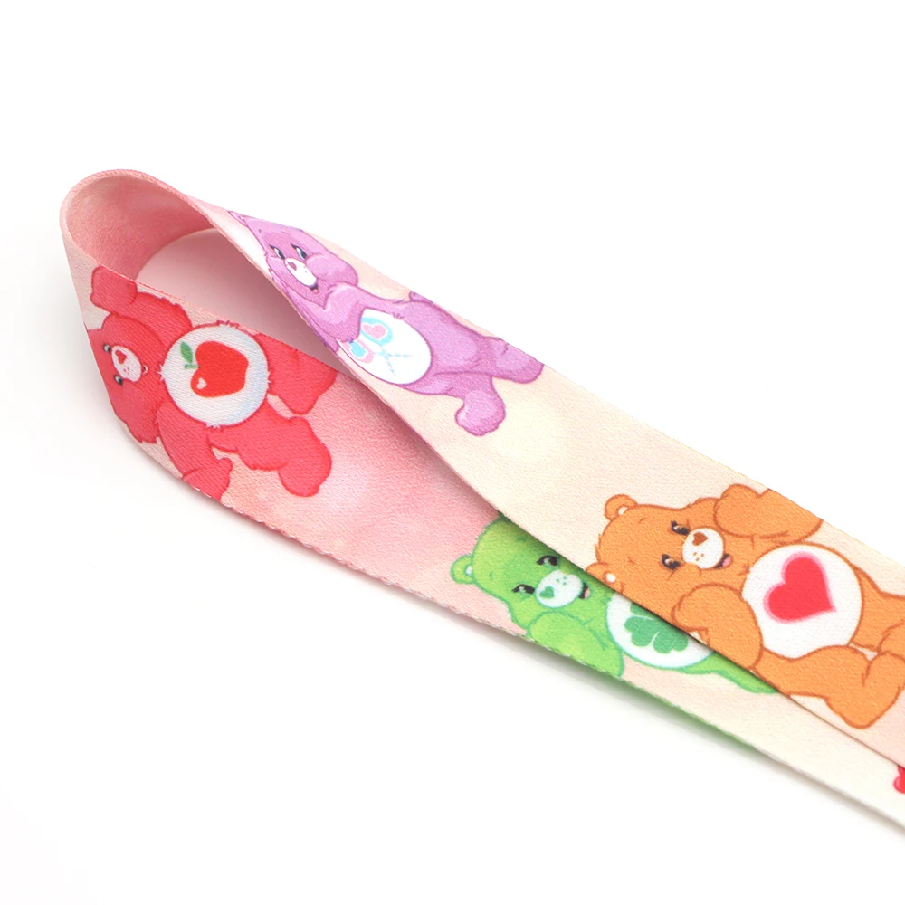 PC127 Care Bears Детские брелки ID карты Пасс тренажерный зал мобильного телефона держатель значка повес брелок для ключей