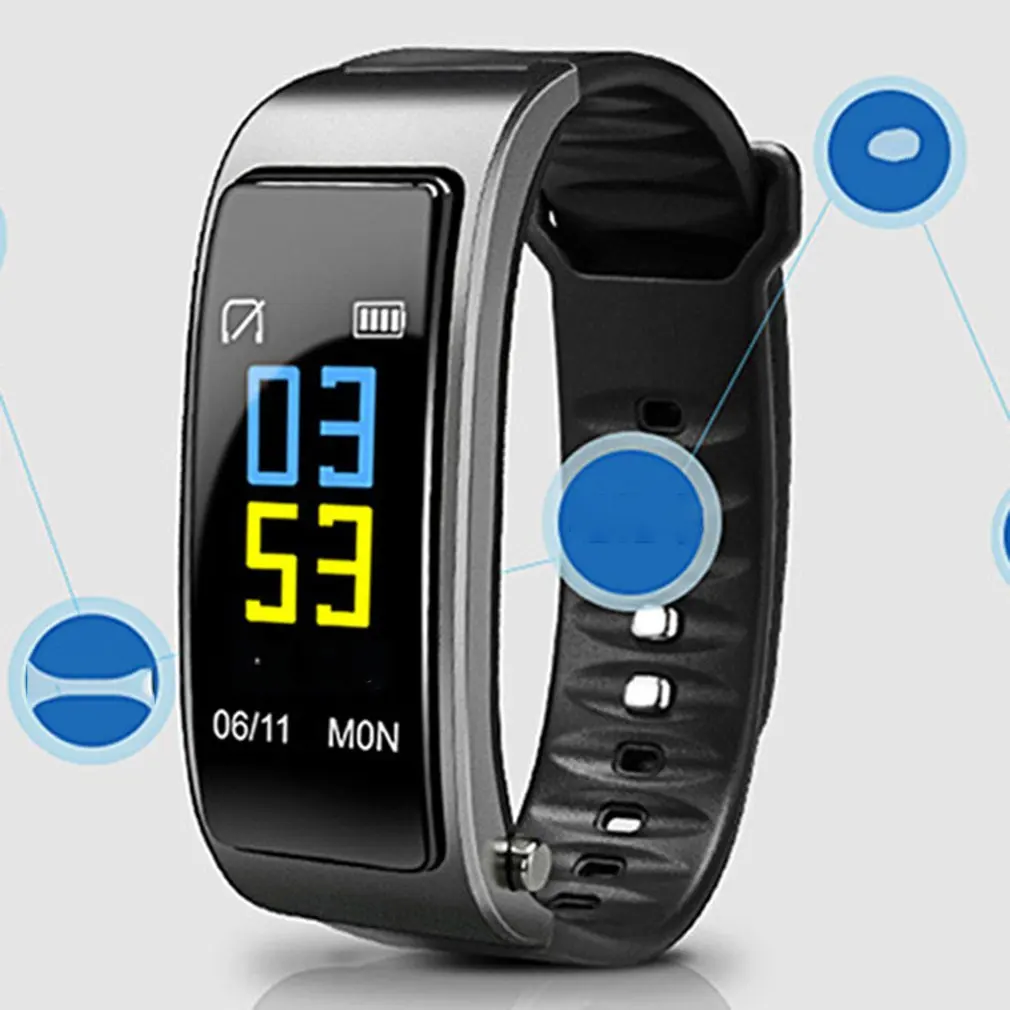 Smart Bracelet Y3 Wristband Waterproof Touch Screen Wireless Control Fitness Pedometer For Sport With Heart Rate Function