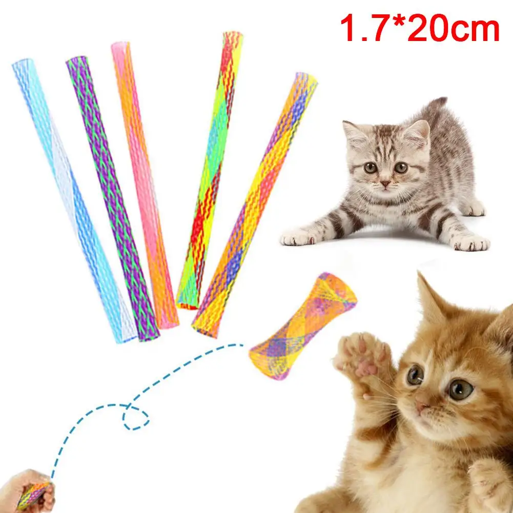 5/10 шт для домашних животных кошки котенок Складной батут эластичный Весна играть в интерактивные игрушки поставки