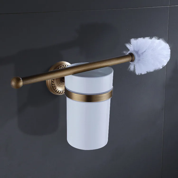 

Manufacturer Quality Guarantee Twist Antique European-style Bathroom Toilet Brush Toilet Brush Brass Bathroom Pendant