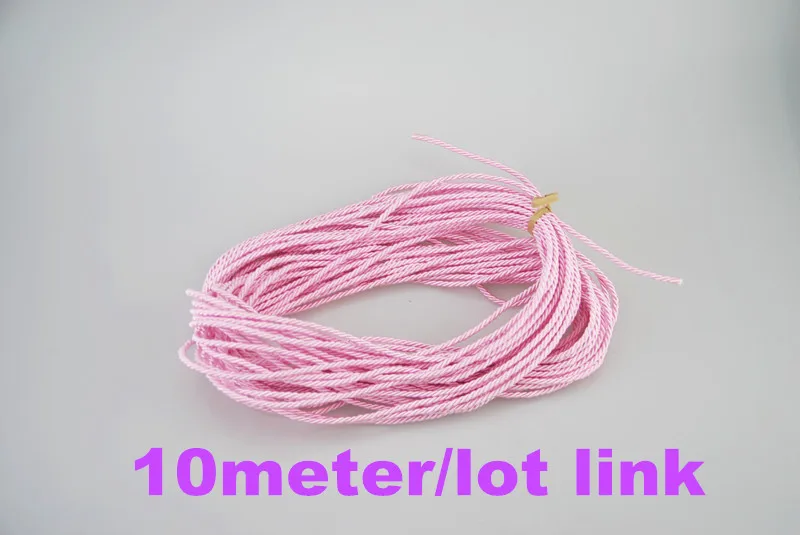 FASMILEY DIY Cord Jewelry findings 3 мм плетеный Канат мульти сплошной Цвет витая нить DIY аксессуары строка поставляет 2 м DS217