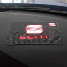 Автомобильный нескользящий коврик с логотипом, нескользящий коврик для телефона, нескользящий коврик для Seat Leon Ibiza cupra Altea Belt Racing