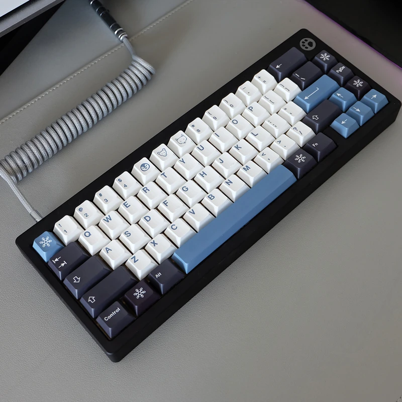 Conjunto Gmk Arctic Keycap Pbt Tintura Sublimação Keycaps Cherry Perfil Tampões Chaves com 1.75u 2u Mudança Iso Entrar 6u 6.5u 7u Barra de Espaço 1 - Imagem 3
