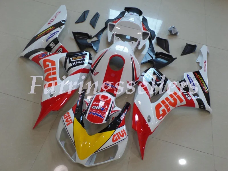 Литьевая Форма ABS Полный комплект обтекателя Подходит для Honda CBR1000RR 06 07 2006 2007 1000RR Обтекатели зеленый и белый