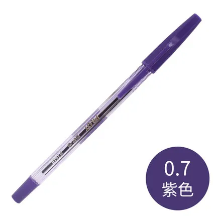 Purple 10 шт./партия шариковая ручка пилота BP-SF, 6 цветов, японская масляная ручка, стандартная ручка, канцелярские принадлежности для офиса и школы - Цвет: Purple