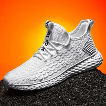 

Men's casual shoes increase running soft elastic outdoor jogging vulcanized shoes sneaker white large size 11 size 45 size 48