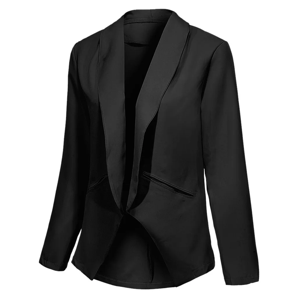 Женская куртка с длинным рукавом, блейзер Feminino, модный блейзер для женщин mujer Za, Черная Женская куртка, твидовые женские блейзеры и куртки