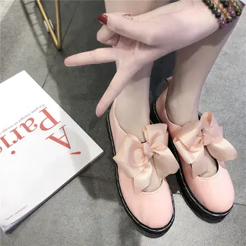 

Soft Small Leather Glitter Girl Girls Shoes Party Female Student Joker England Cute Campus Wind Jk Lolita Princess Boots