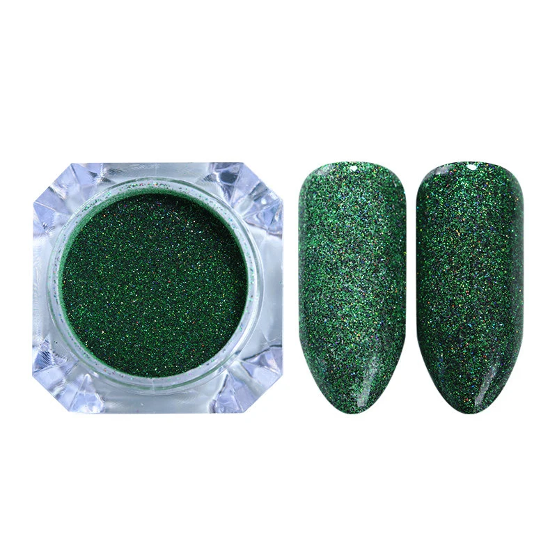 1 Box Nail Art Glitter Pigment Powder Holographic Laser Gold Sliver Chrome Pigment Dust Power Manicure UV Gel Decoration Power - Цвет: 31