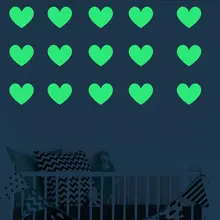 KW3287 ночник резная маленькая любовь милый мультфильм стикер на стену s флуоресцентная наклейка международная торговля стиль
