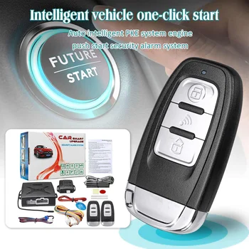 

Universal Car PKE Induction Burglar Alarm System Protection Auto Remote Central Car Security System Kit With 2 Remote Control