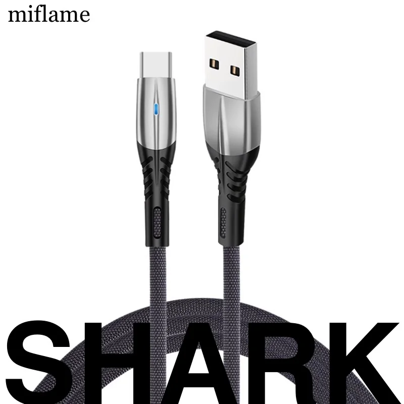 

Miflame Mobile Phone Cable 2.4A Fast Data Sync Charging Cable For i0S Micro USB Cable For Android 1m USB Cable For Type C