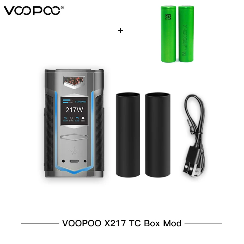 Оригинальный VOOPOO X217 TC Box Mod электронные сигареты 217W вейп Ген. Вентилятор чип на