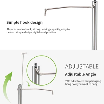 

Outdoor Activities Space Saving Camping Tent Selfie Stick Fishing Aluminum Alloy Light Holder Hiking Trekking Folding Lamp Pole