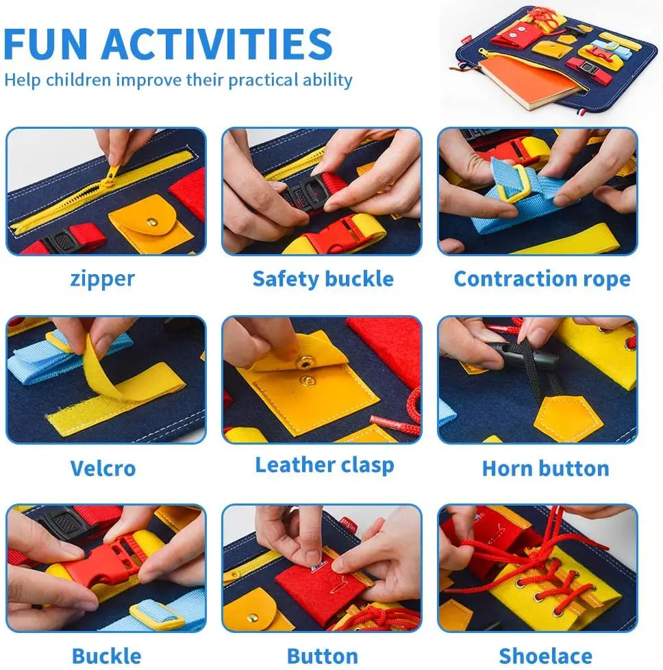 MONTESSOR BUSY BOARD For Toddler & Baby Educatonal Sensory | Etsy