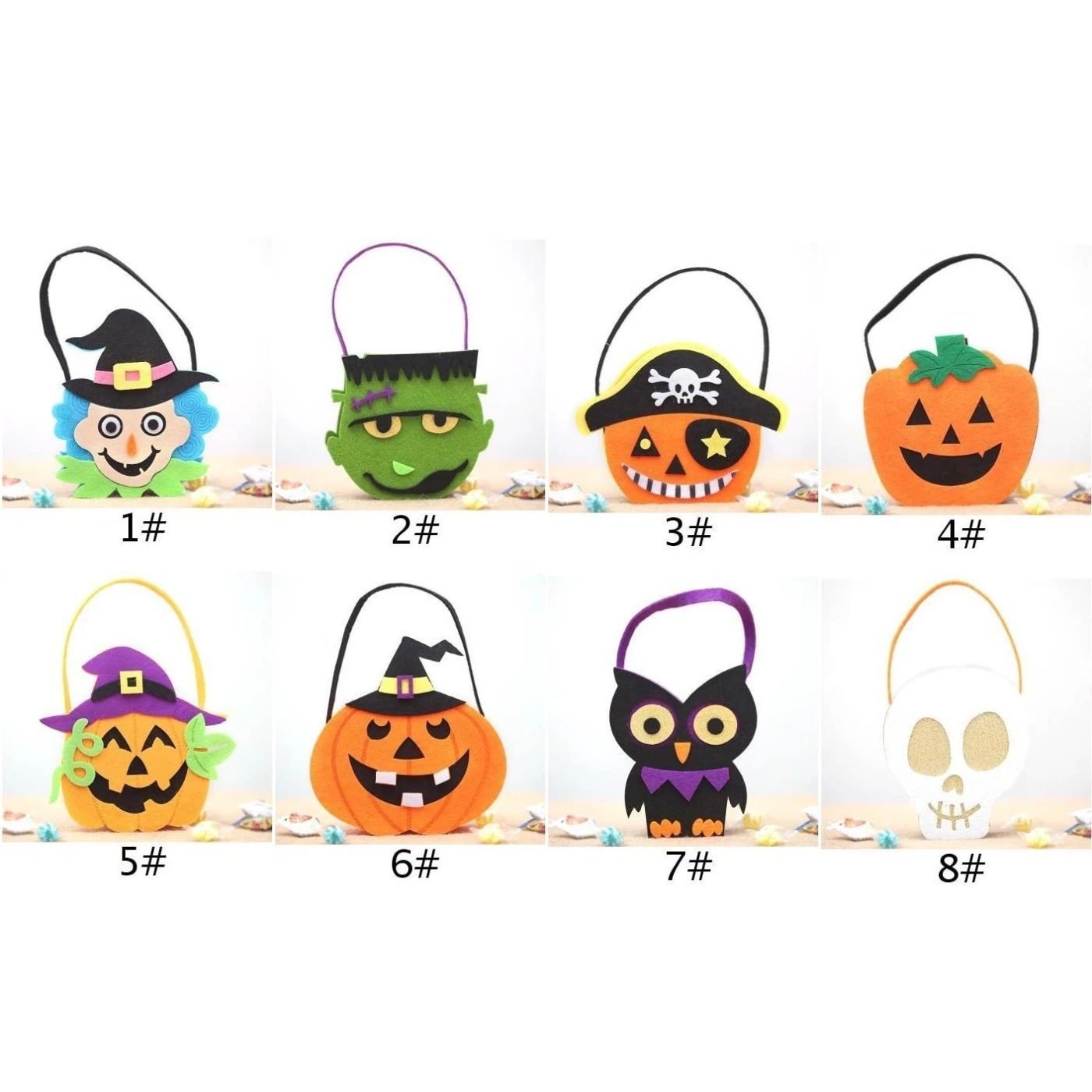 Хэллоуин Тыква подарки Сумочка Trick-or-Treat дети конфеты сумки 8 стилей