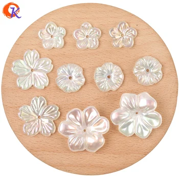 

Cordial Design 100Pcs Acrylic Beads/Hand Made/DIY Beads Making/Flower Shape/Aurora Effect/Earring Findings/Jewelry Accessories