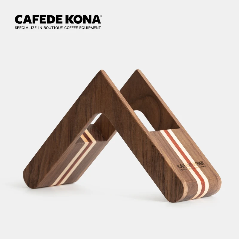 US $29.40 Cafedekona Coffee Filter Paper Storage Rack Filter Paper Holder Walnut Coffee Appliance Suitable For A Variety Of Filter Paper
